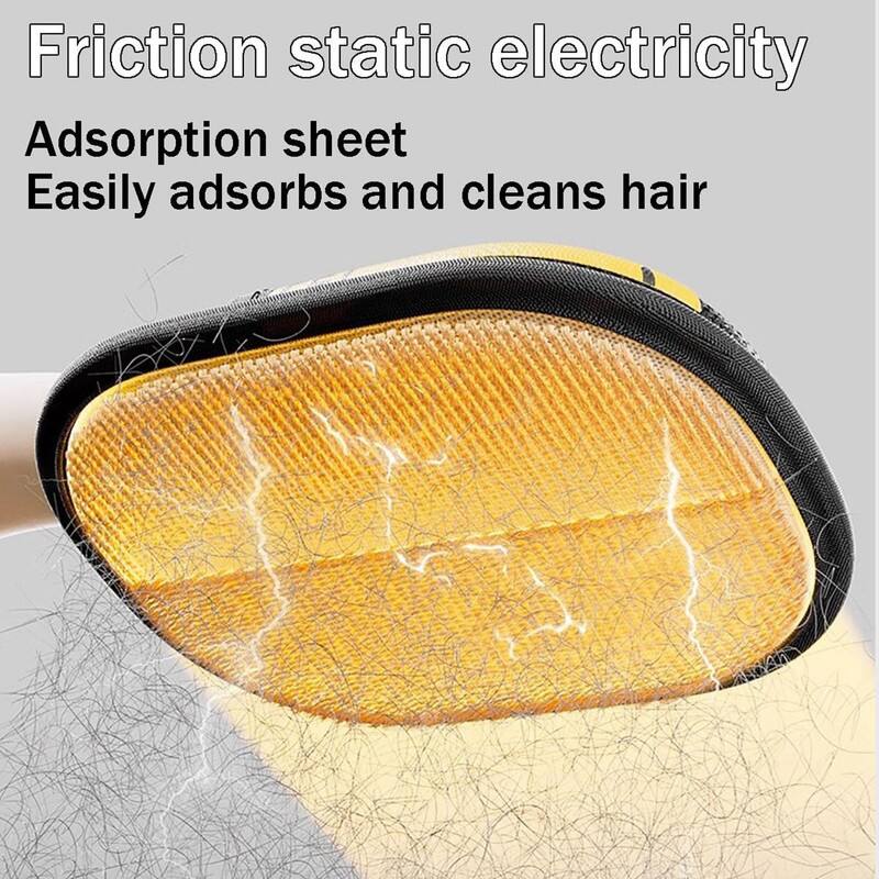 Friction static electricity  
Adsorption sheet  
Easily adsorbs and cleans hair