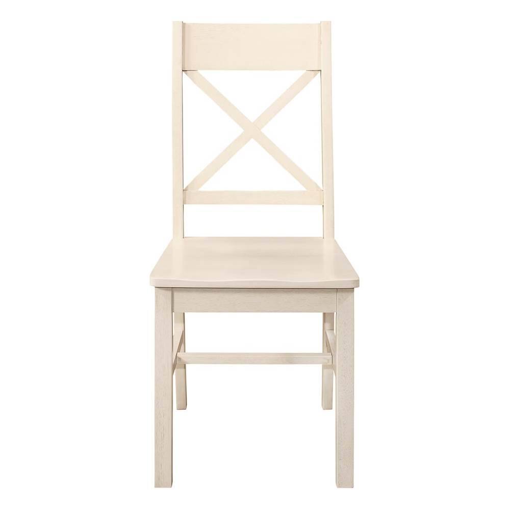 Best Buy Walker Edison Wood Dining Chairs (Set of 2) Antique White