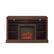 Front. Walker Edison - Fireplace TV Console for Most TVs Up to 55" - Brown.