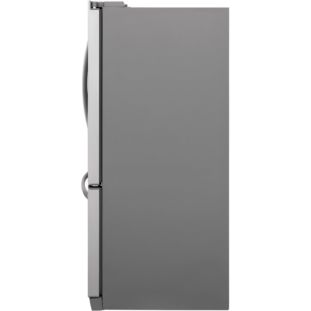 Angle View: Frigidaire - 11.6 Cu. Ft. Top-Freezer Refrigerator - Brushed steel