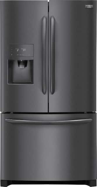 Frigidaire Gallery 21 7 Cu Ft French Door Refrigerator Black Stainless Steel Fghd2368td Best Buy