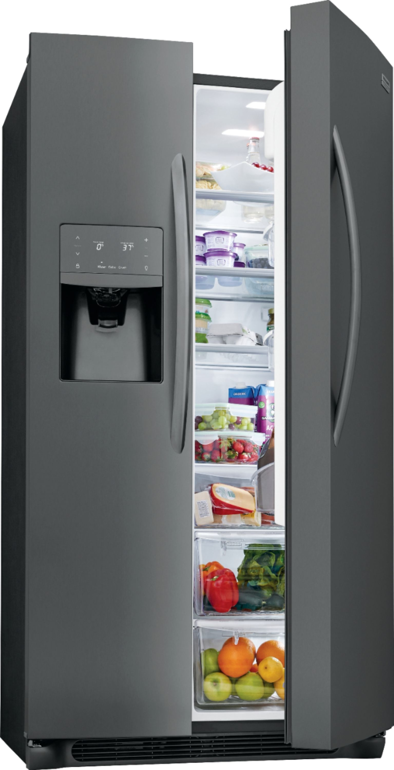 Best Buy: Frigidaire Gallery 25.6 Cu. Ft. Side-by-Side Refrigerator Best Buy Refrigerators Stainless Steel