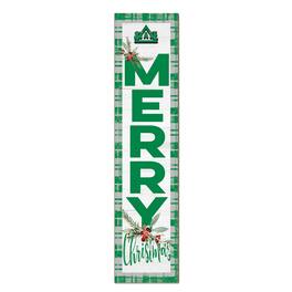 Jardine - Delta State Statesmen 12'' x 48'' Outdoor Merry Christmas Leaner - White