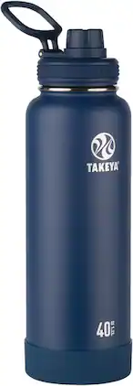 Takeya - Actives 40-oz. Water Bottle with Spout Lid - Midnight