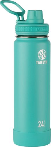 Takeya - Actives 24-Oz. Insulated Stainless Steel Water Bottle with Spout Lid - Teal was $32.99 now $22.99 (30.0% off)