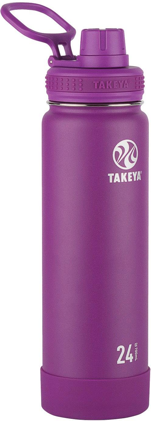 Takeya 24oz Actives Insulated Stainless Steel Water Bottle with Straw Lid - Lilac