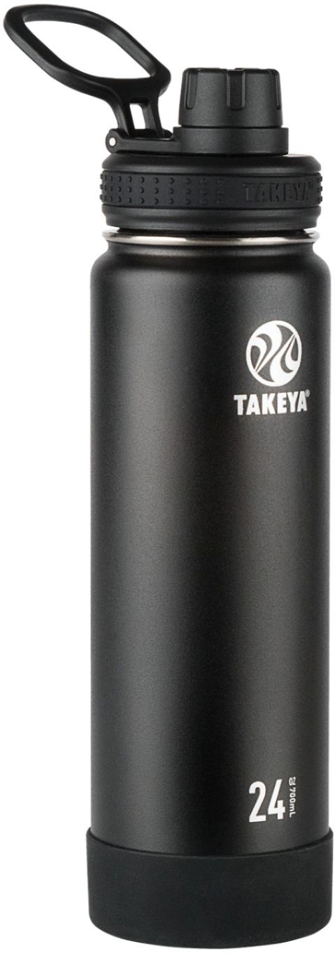 Takeya Actives 14 oz Kids Insulated Stainless Steel Water Bottle - Black 