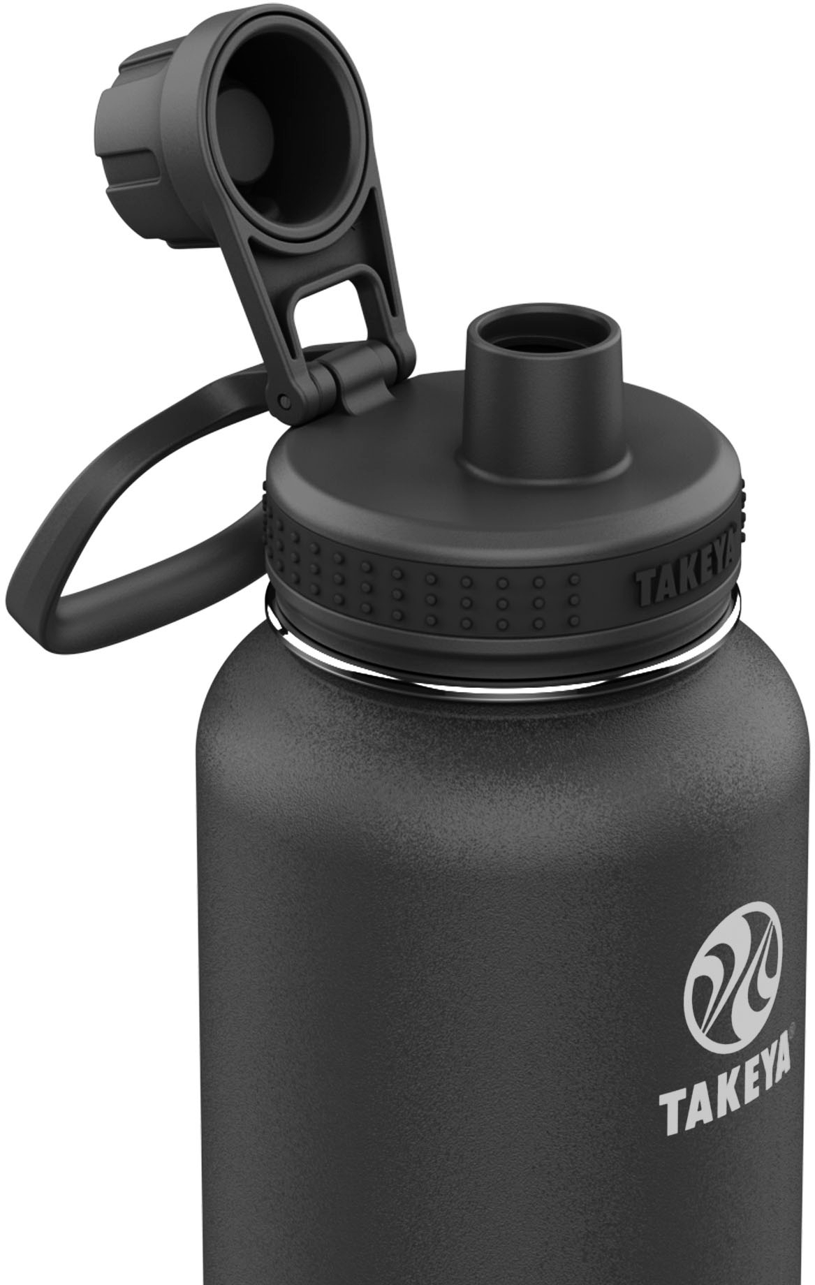 Left View: BlenderBottle - ProStak 22 oz. Water Bottle/Shaker Cup (100cc+150cc Jars Included) - Teal