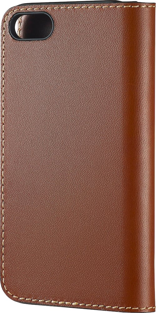 genuine american leather folio case for apple iphone 7 and 8 - bourbon genuine american leather folio case for apple iphone 7 and 8 - bourbon