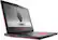 Alienware is a company that specializes in creating high-performance gaming laptops. The image features a black Alienware laptop with a pink and black design, including a pink keyboard. The laptop is open and ready for use, showcasing its sleek and modern appearance.
