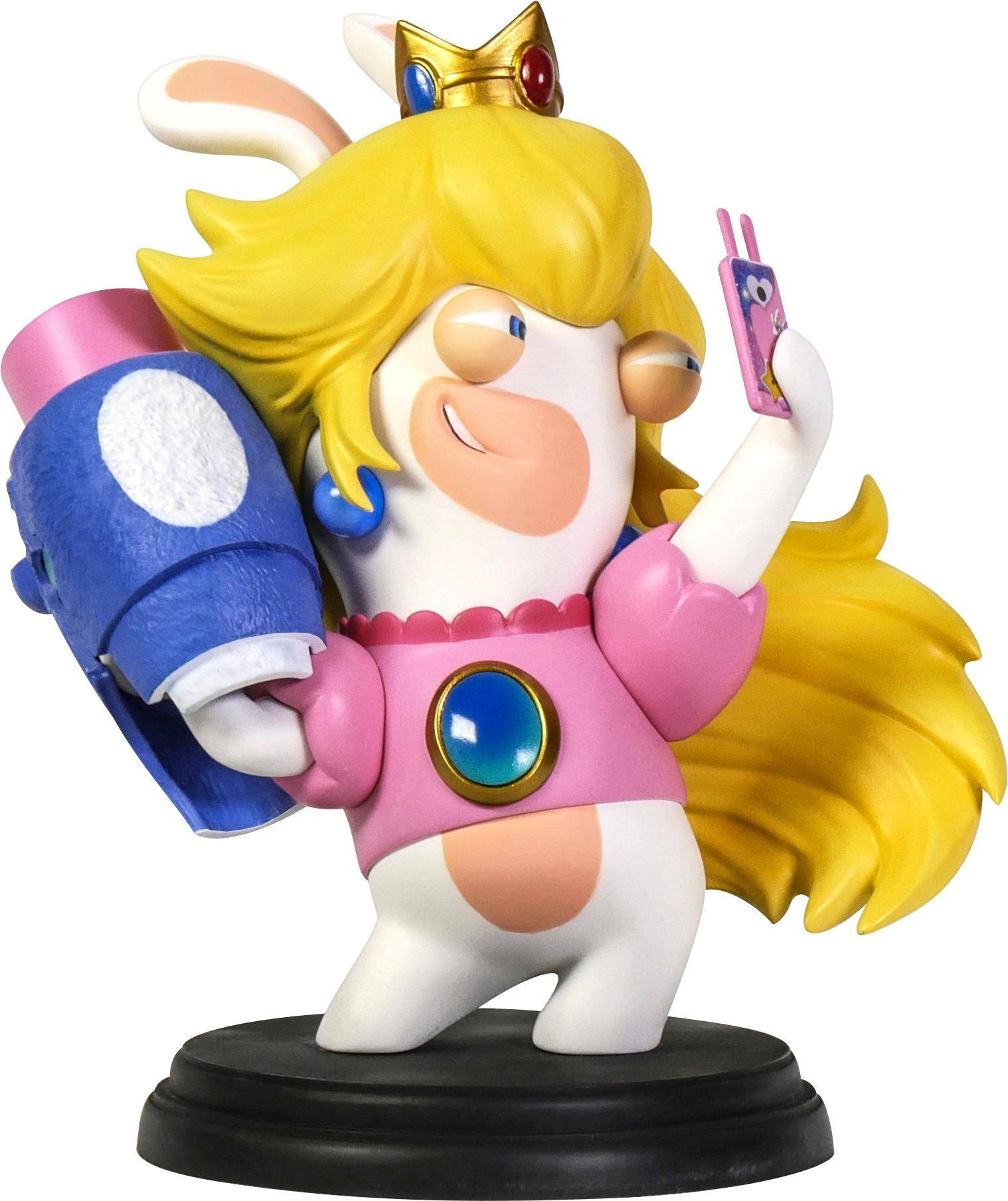 Ubisoft - Mario + Rabbids® Kingdom Battle: Rabbid Peach 6" Figurine - White/Pink - Larger Front