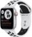 Front Zoom. Apple Watch Nike SE (GPS + Cellular) 40mm Silver Aluminum Case with Pure Platinum/Black Nike Sport Band - Silver (AT&T).