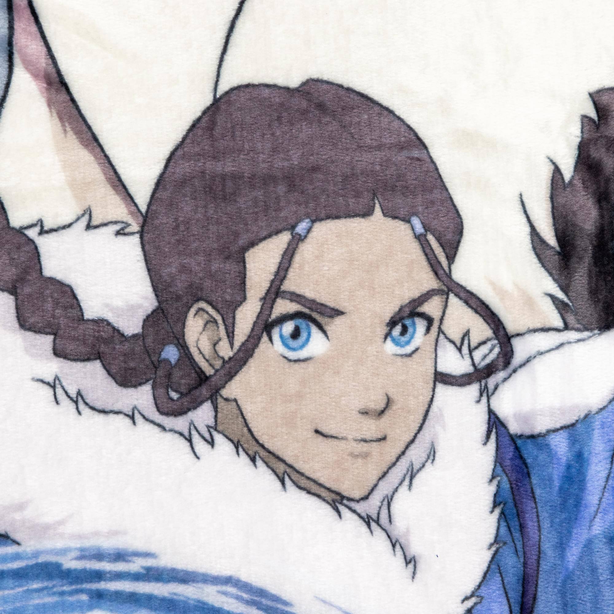 Alt View 1. Silver Buffalo - Avatar: The Last Airbender Group Fleece Throw Blanket | 45 x 60 Inches - Blue.