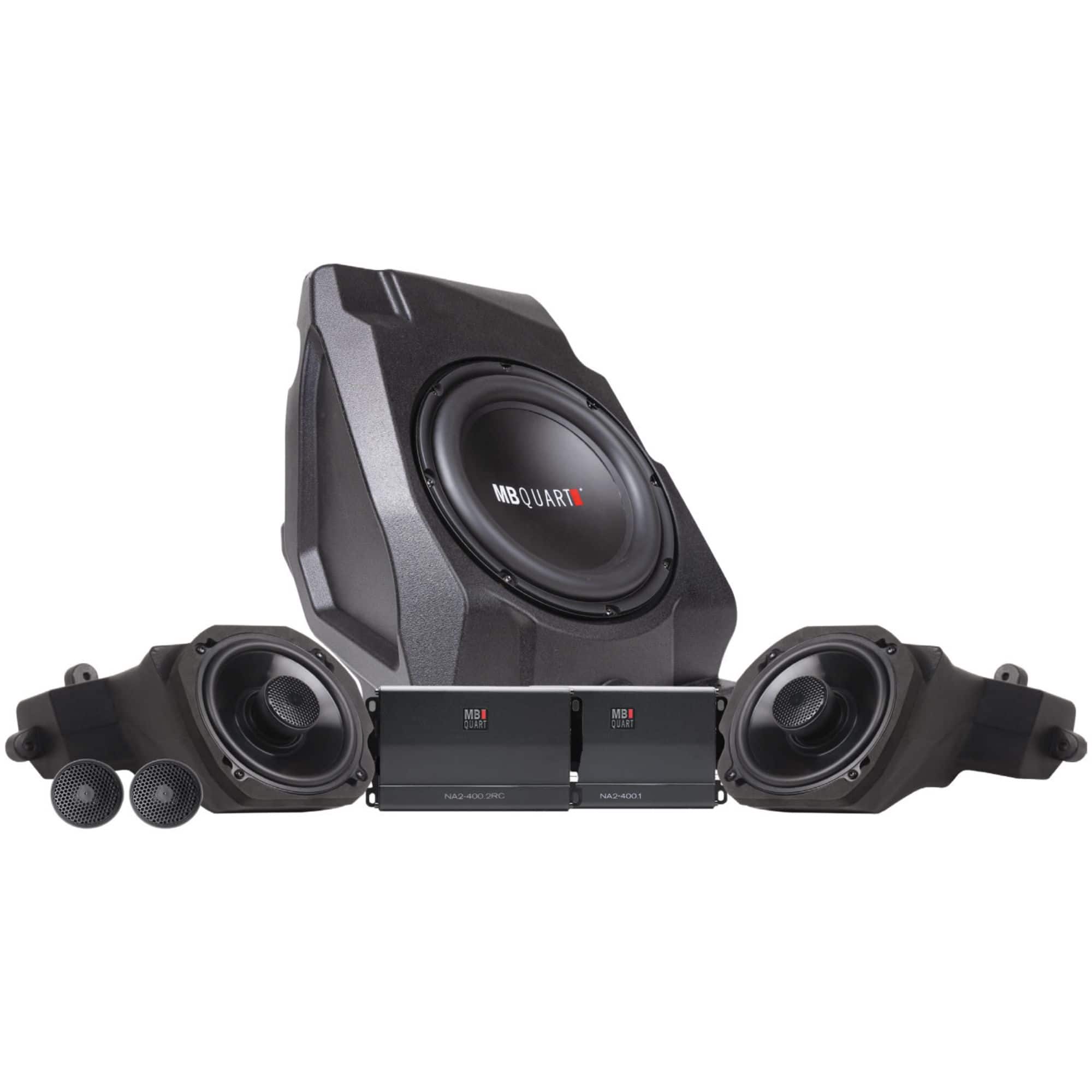 MB Quart - 800 Watt Stage 3 Audio System Polaris RZR Pro XP Pro R Turbo R - Black