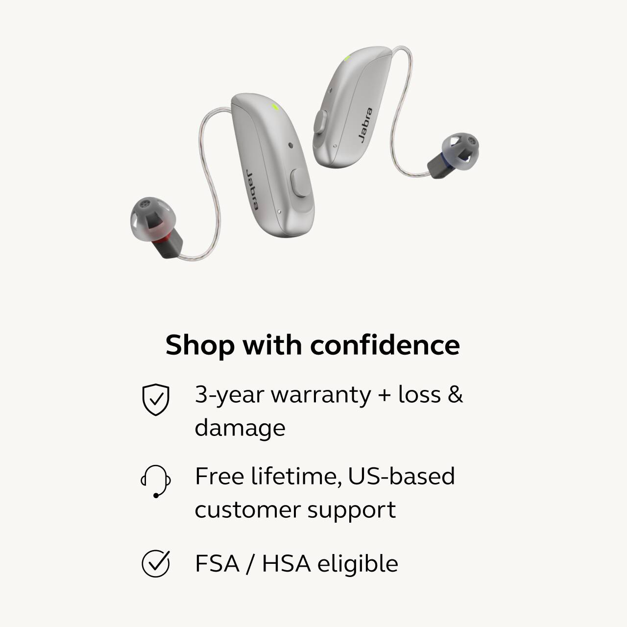 Shop with confidence

- 3-year warranty + loss & damage
- Free lifetime, US-based customer support
- FSA / HSA eligible