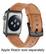 Alt View 14. Platinum™ - Leather Watch Band for Apple Watch 42mm (Series 1-8) and Apple Watch Ultra 49mm - Old Saddle.
