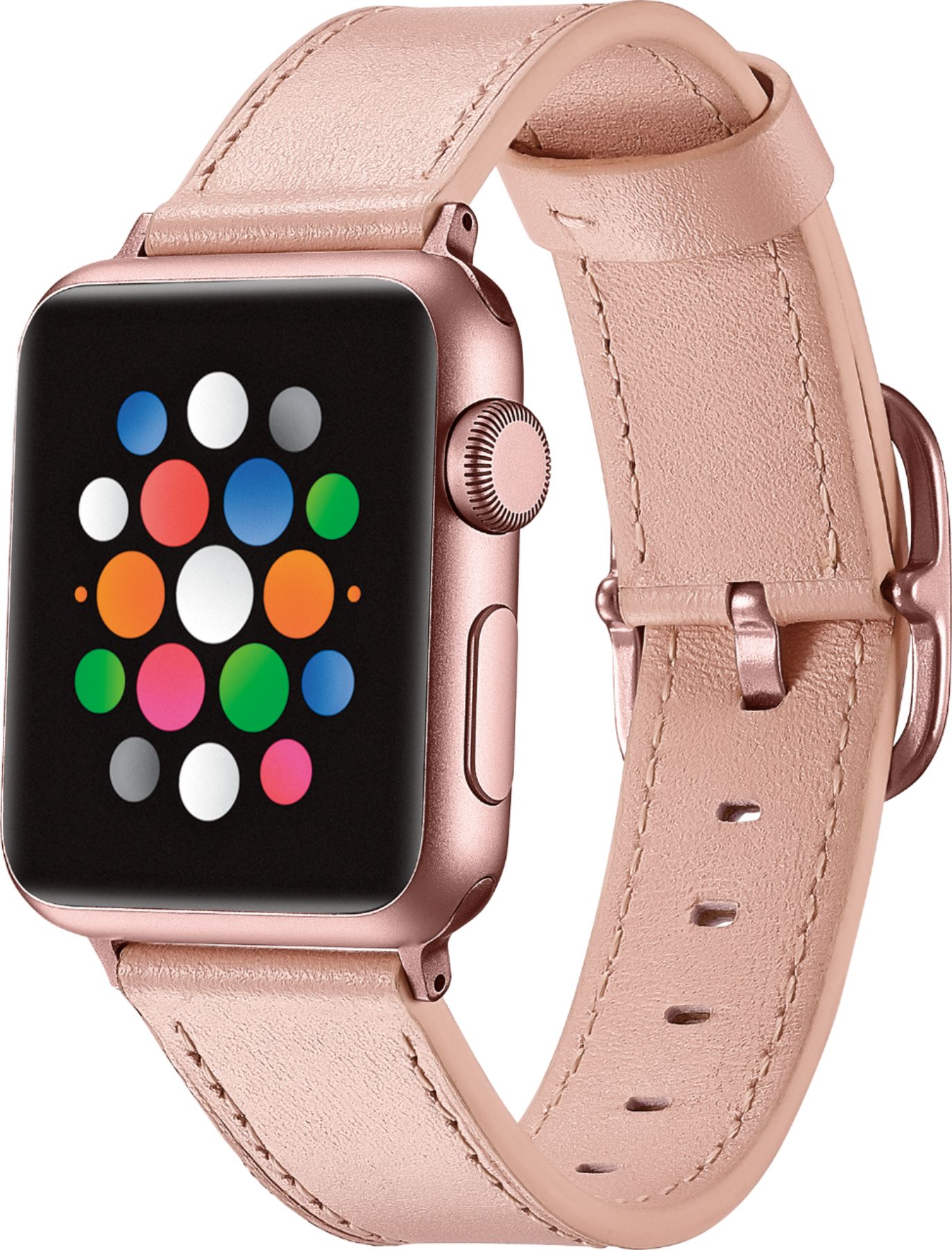 Apple Watch Leather Band ™ Suede Pink VintageStitches