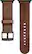 Alt View 13. Platinum™ - Leather Watch Band for Apple Watch 42mm, 44mm (Series 1-8) and Apple Watch Ultra 49mm - Bourbon.