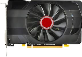XFX - AMD Radeon RX 550 Core Edition 4GB GDDR5 PCI Express 3.0 Graphics Card - Black - Front_Zoom