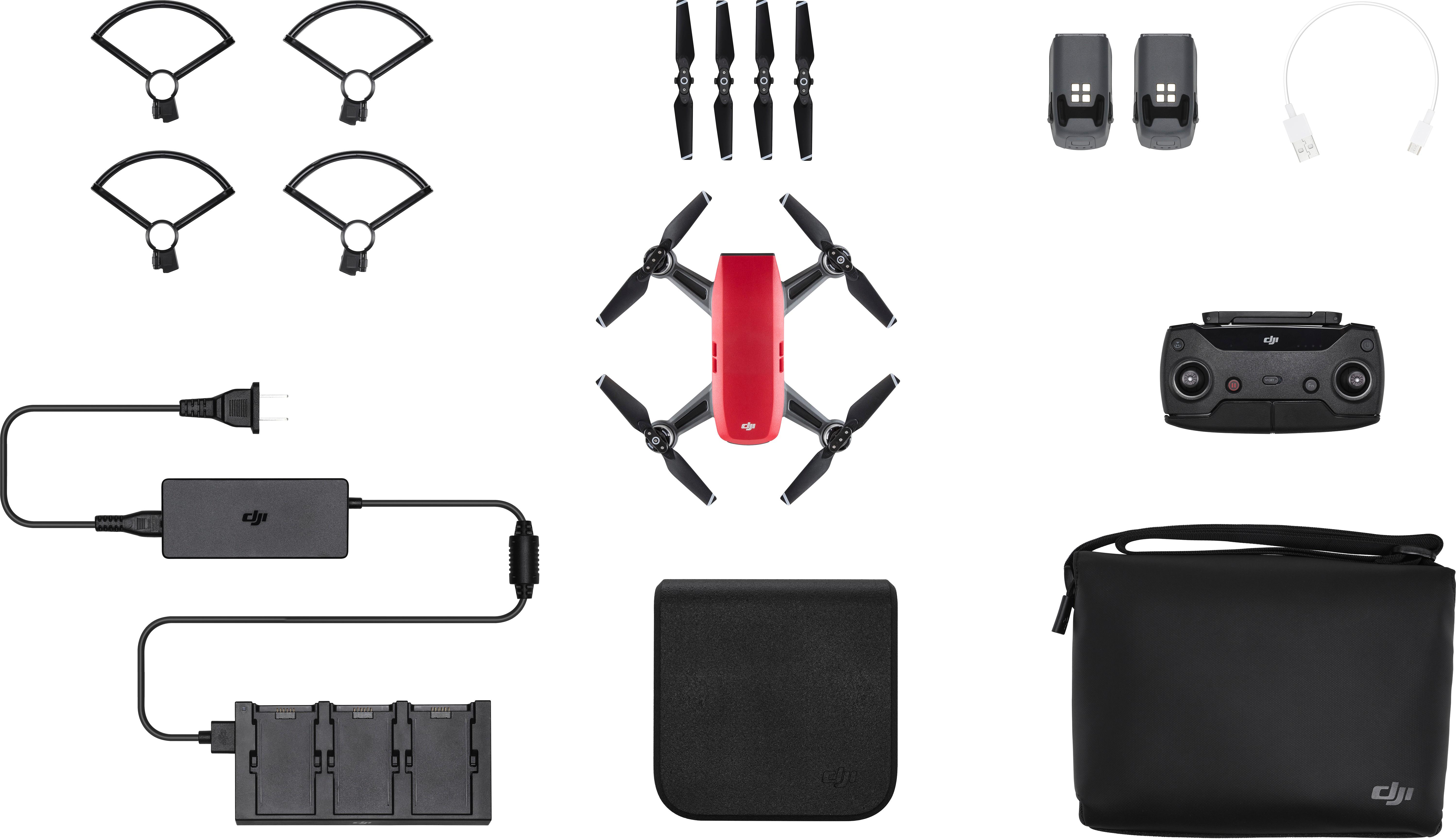Best Buy: DJI Spark Fly More Combo Quadcopter Red CP.PT.000901