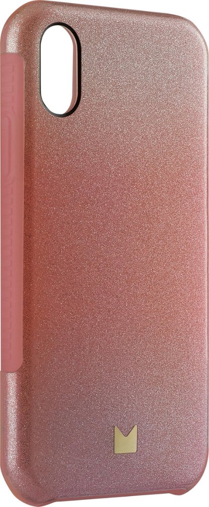 dual layer case for apple iphone x and xs - pink glitter