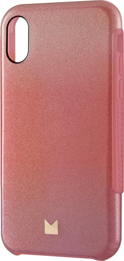 dual layer case for apple iphone x and xs - pink glitter