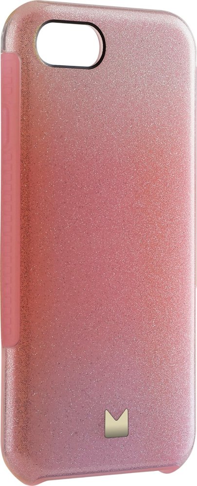 dual-layer case for apple iphone 7 and 8 - pink glitter