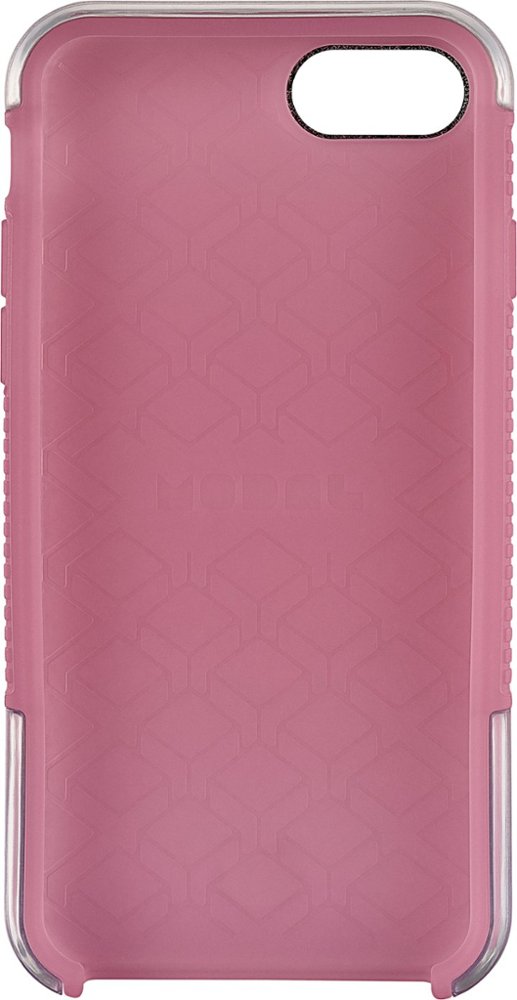 dual-layer case for apple iphone 7 and 8 - pink glitter