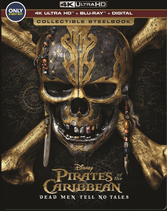  Pirates of the Caribbean: Dead Men Tell No Tales [SteelBook] [4K Ultra HD Blu-ray/Blu-ray] [Only @ [2017]