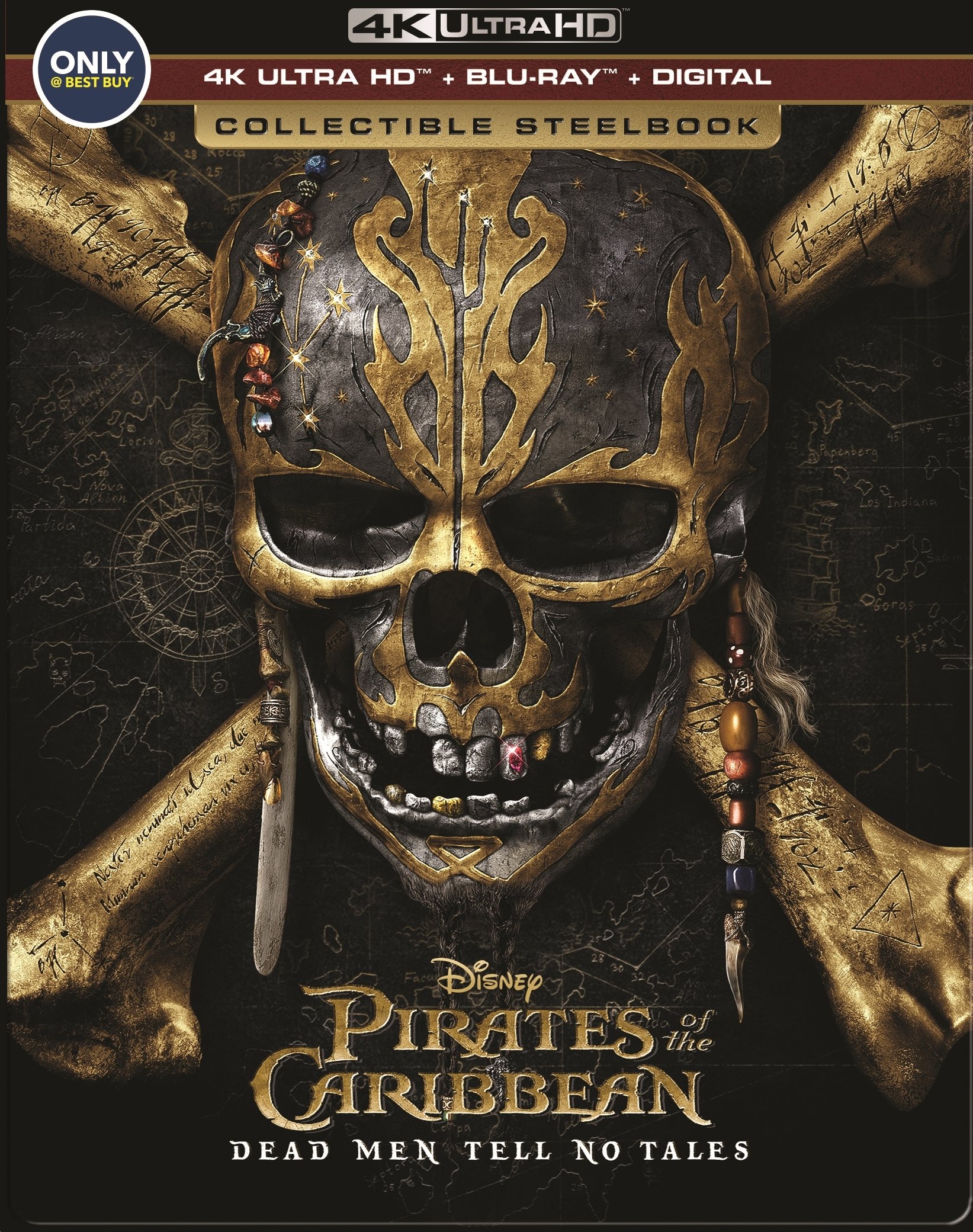 variabel arabisk Forestående Best Buy: Pirates of the Caribbean: Dead Men Tell No Tales [SteelBook] [4K  Ultra HD Blu-ray/Blu-ray] [Only @ [2017]