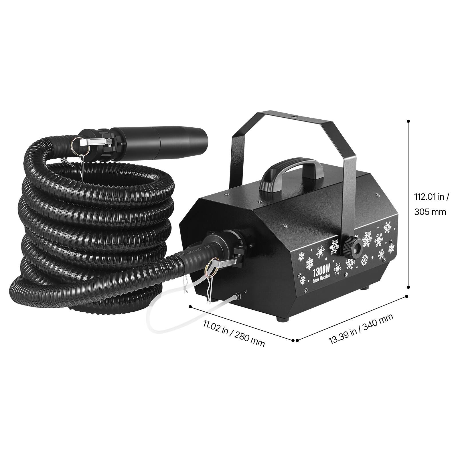 112.01 in / 305 mm  
3:5 6-81435  
1300W Nischine Snow  
11.02 in - 280 mm  
340 mm in | 13.39