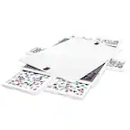 Front. Jumbl - 1000-Piece Puzzle Board - 23 x 31" Wooden Puzzle Board with Felt Surface & 6 Drawers - White.