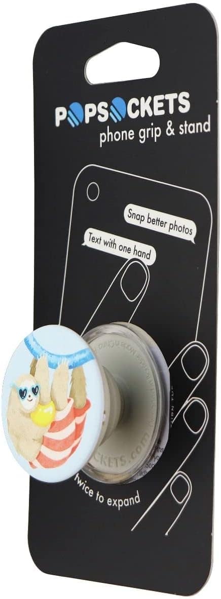 PopSockets - PopSockets: Collapsible Grip & Stand for Phones and Tablets - Vacay Sloth