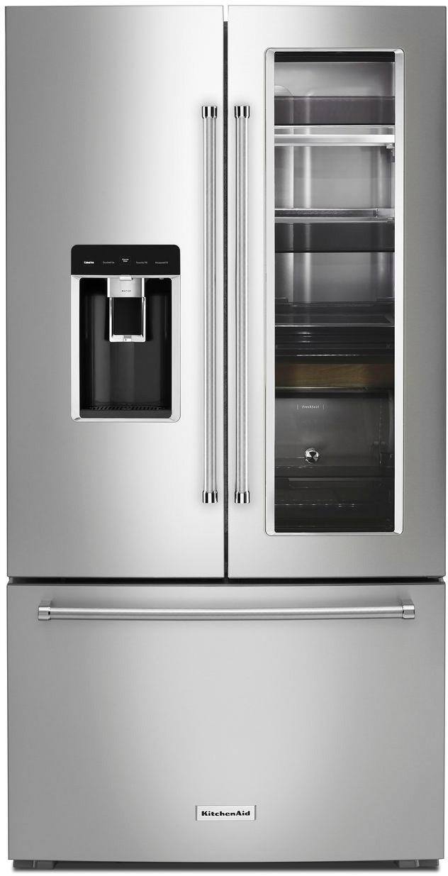 Best Buy: KitchenAid 23.5 Cu. Ft. French Door Counter-Depth ...