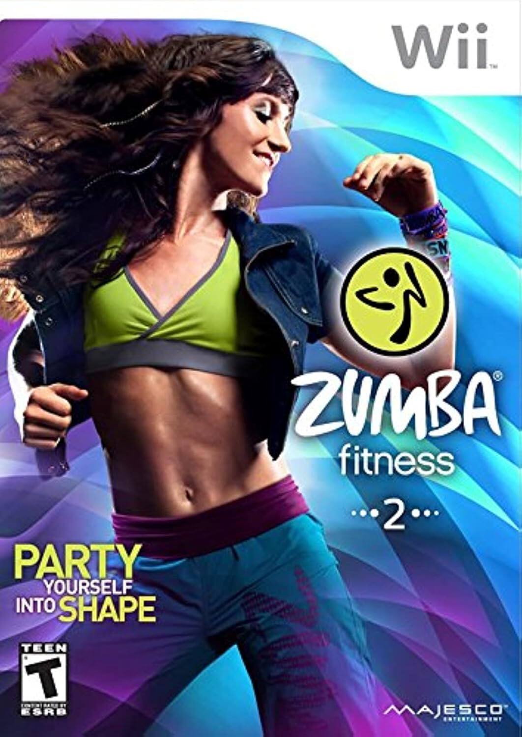 Wii  
Zumba Fitness 2  
Party Yourself Into Shape  
Teen T ESRB  
Majesco Entertainment - T (Teen 13+)