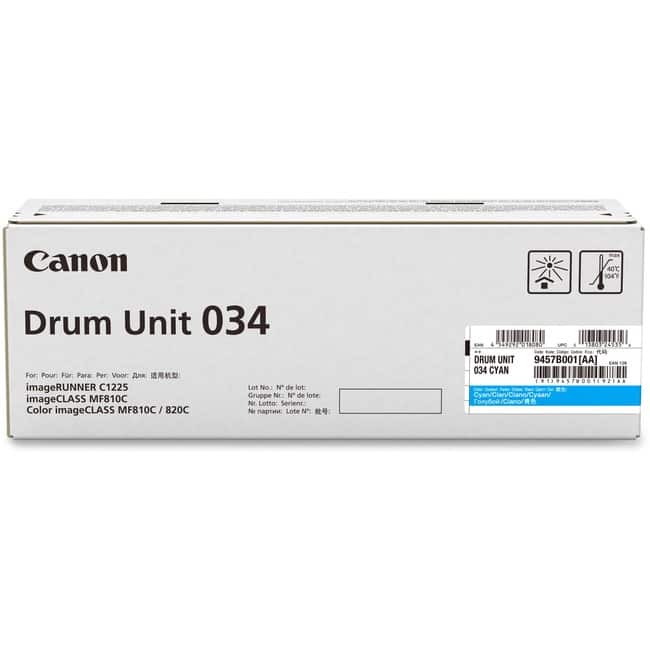 Canon - 034 Imaging Drum - Laser Print Technology - 34000 - Yellow - 1 Each