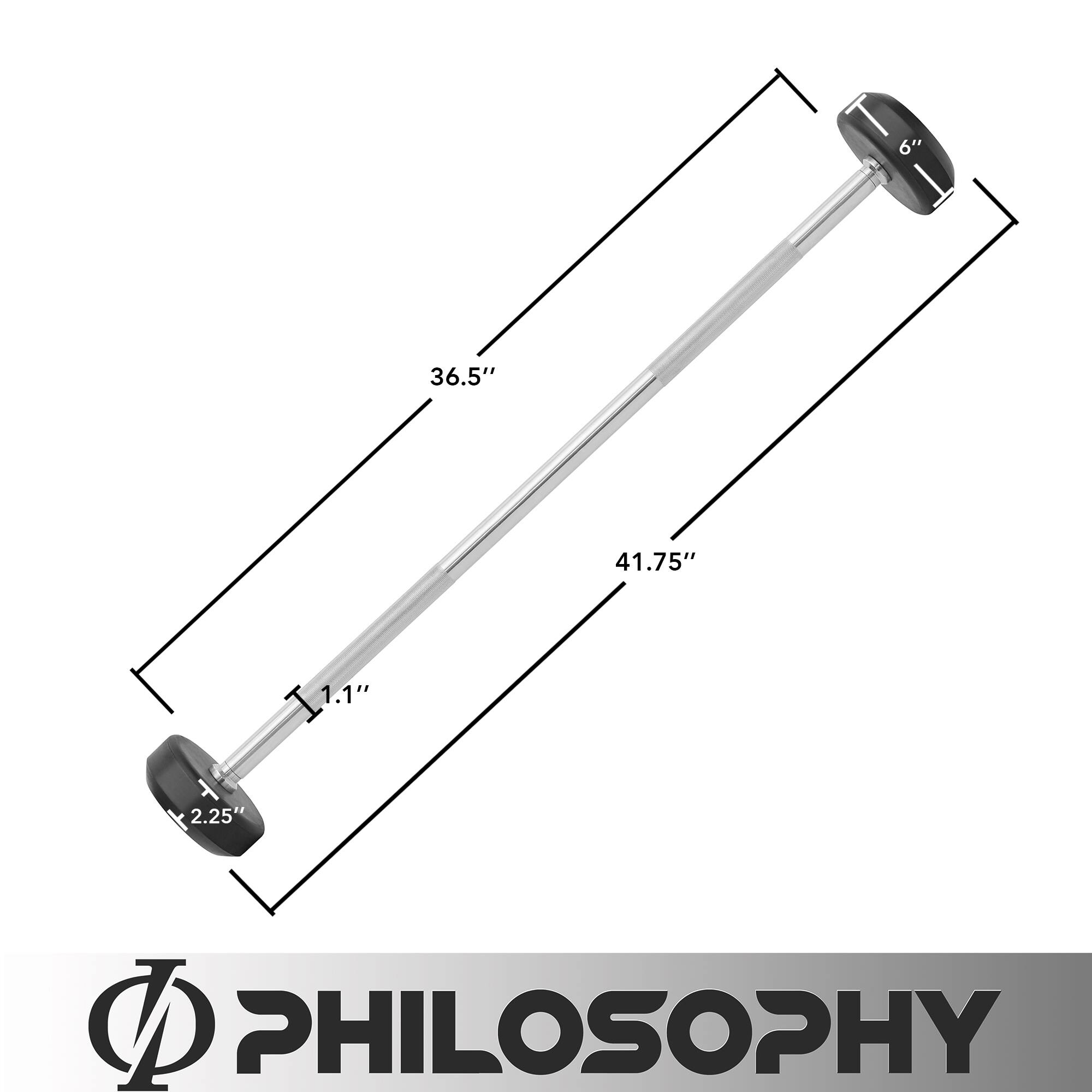 6" 36.5" 41.75" 1.1" 2.25"  PHILOSOPHY