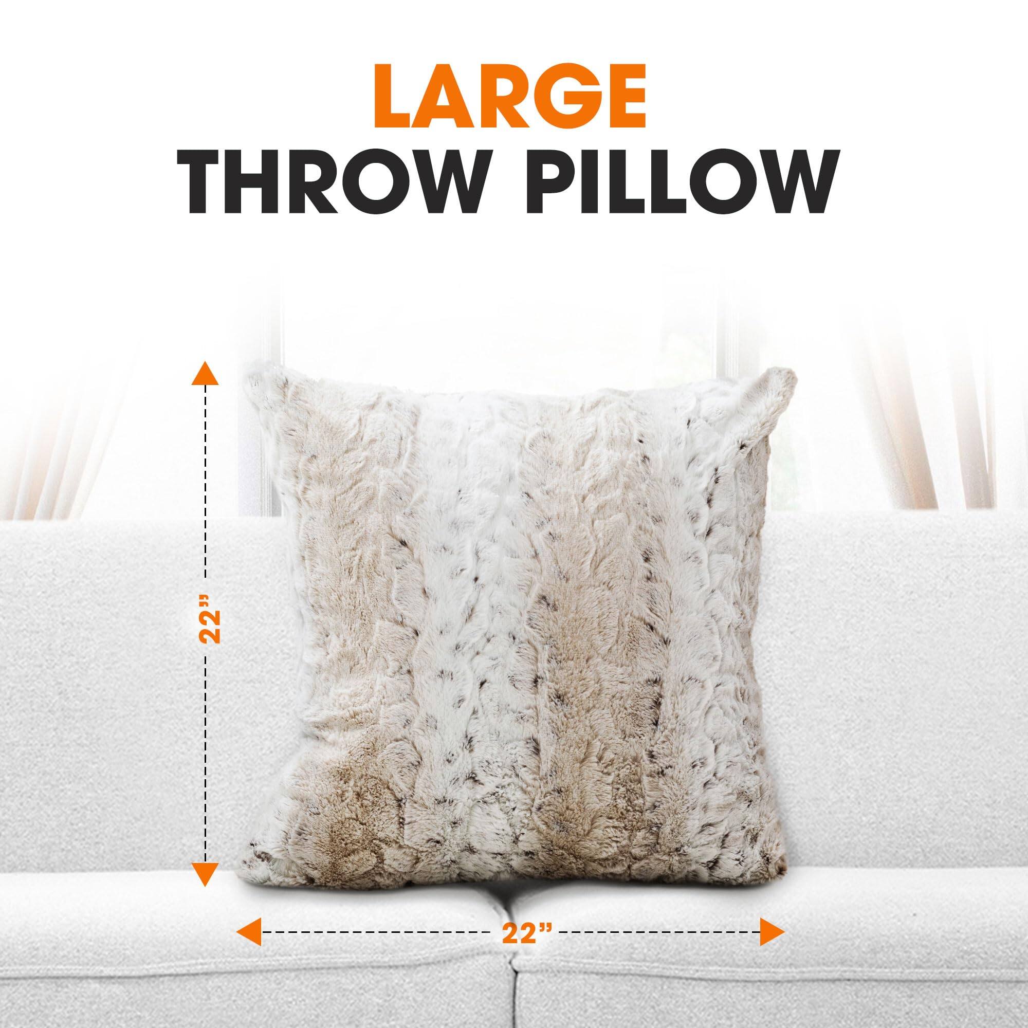 LARGE THROW PILLOW  
22"  
22"