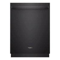 Whirlpool - 24" Built-In Dishwasher - Black - Front_Zoom