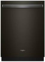 Whirlpool - 24" Built-In Dishwasher - Black stainless steel - Front_Standard