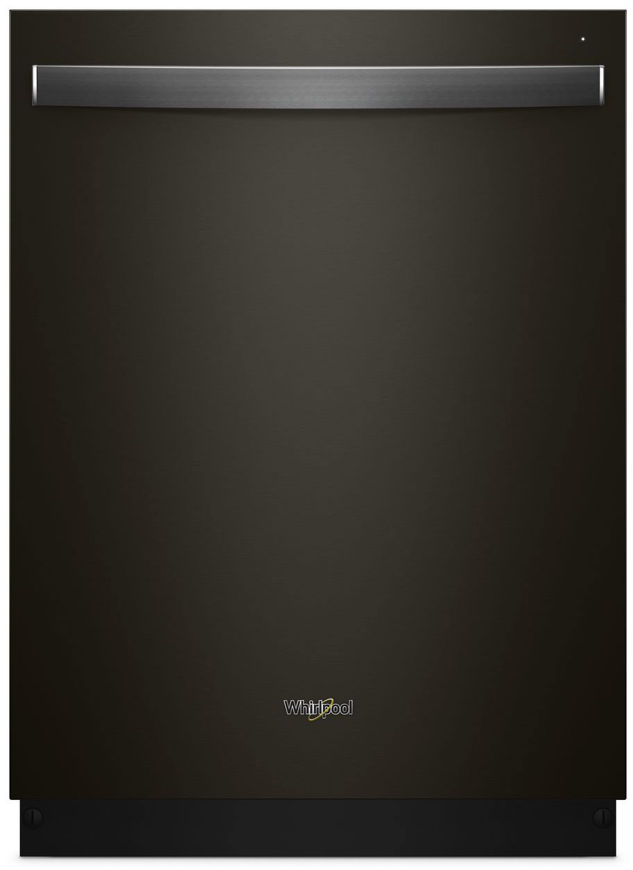Whirlpool - 24" Built-In Dishwasher - Fingerprint Resistant Black Stainless