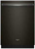 Whirlpool - 24" Built-In Dishwasher - Black Stainless with PrintShield Finish - Front_Zoom