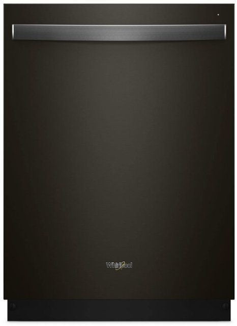 Front Zoom. Whirlpool - 24" Built-In Dishwasher - Fingerprint Resistant Black Stainless.