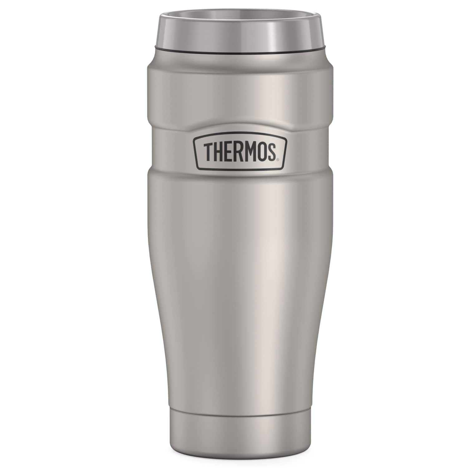 Thermos - 16-Ounce Stainless King Vacuum-Insulated Stainless Steel Travel Tumbler - Matte Steel