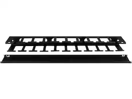 StarTech.com - 1U Horizontal Finger Duct Rack Cable Management Panel with Cover