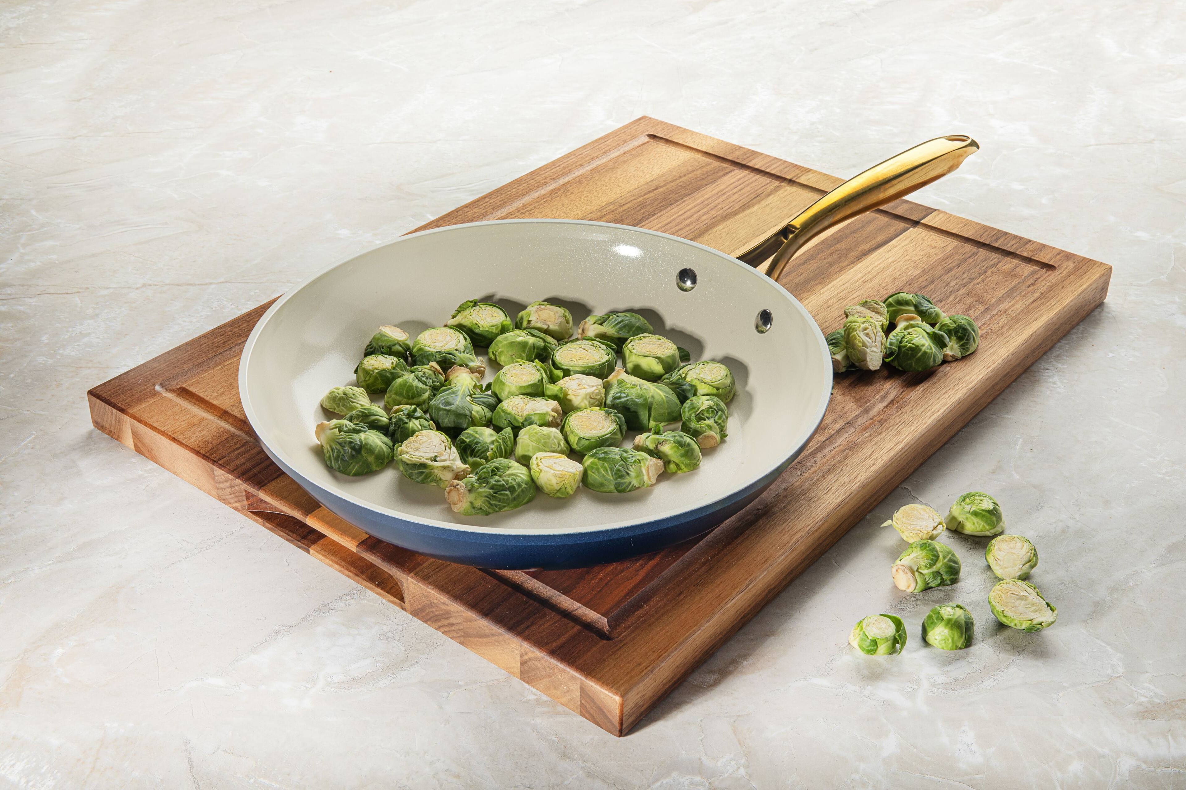 Alt View 2. Gotham Steel - Gotham Steel Navy 12'' Ultra Nonstick Ceramic Fry Pan with Stay Cool Handle - Navy.