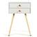 Alt View 20. Costway - Mid Century Modern 2 Drawers Nightstand In Sofa Side Table End Table - White.