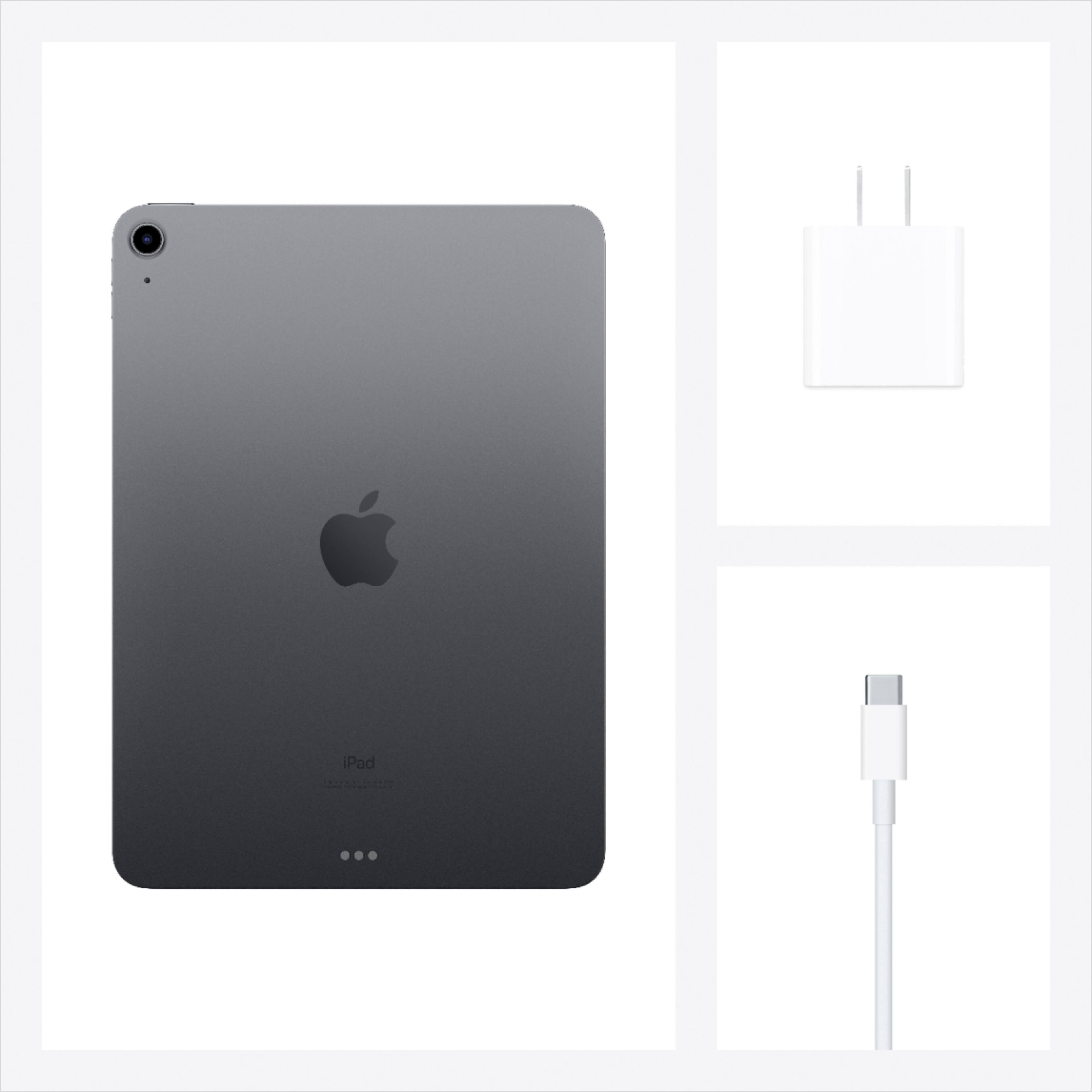 Alt View 14. Apple - 10.9-Inch iPad Air  - (4th Generation) with Wi-Fi - 64GB - Space Gray.