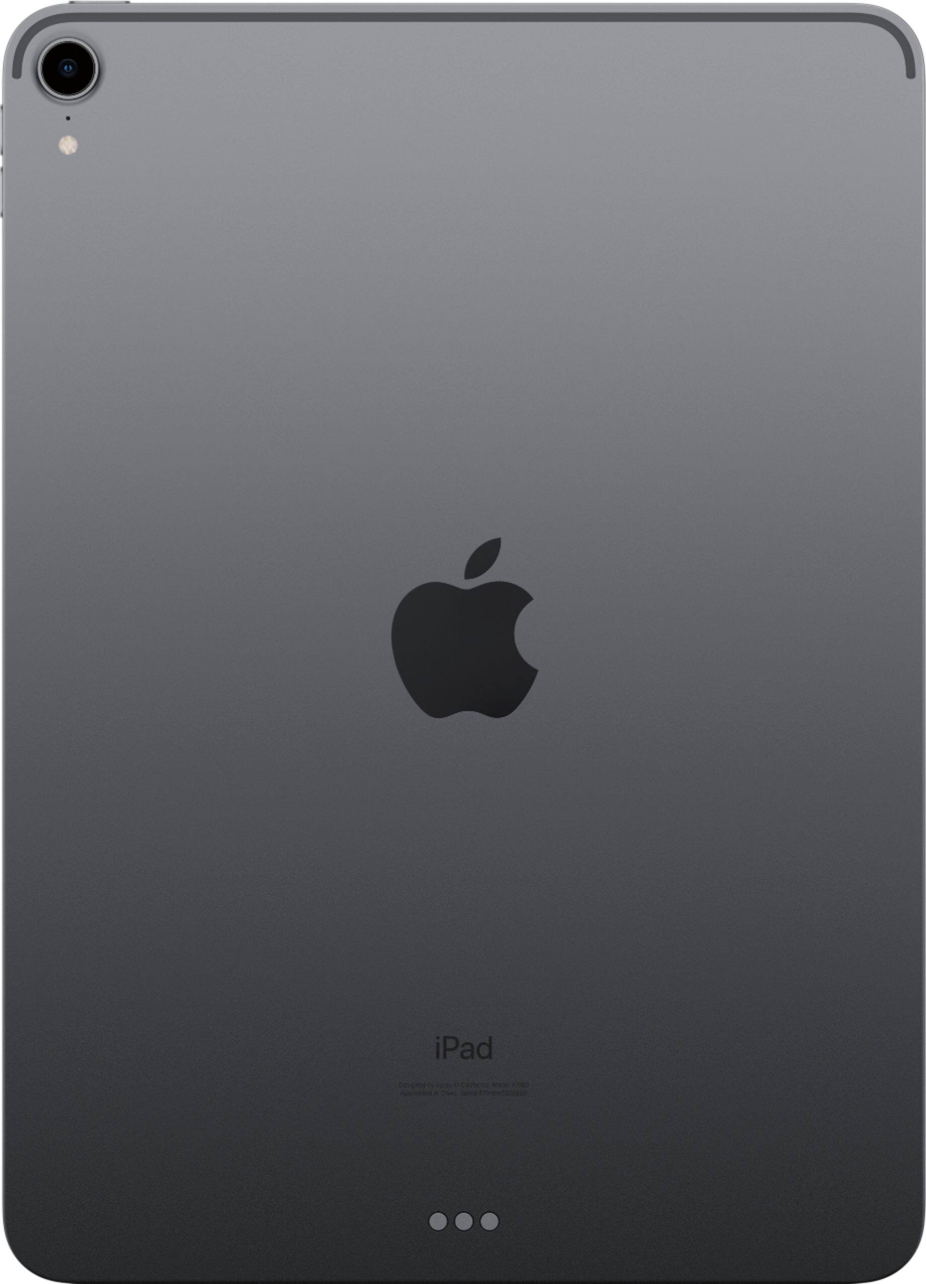 Back View: Apple - 11-Inch iPad Pro (1st Generation) with Wi-Fi - 1TB - Space Gray