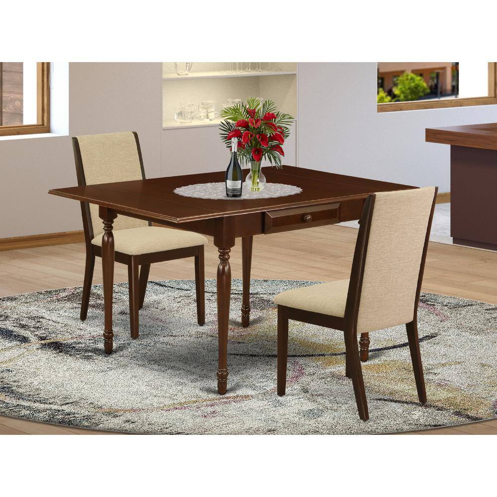 Left. East West Furniture - Dining Room Set Mahogany - Brown.